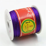 50M 1mm Nylon String Chinese Knotting Satin Braided Cord Beading Thread