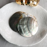 20Pcs Natural Shell Round Charms Pendants Jewelry Findings