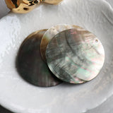 20Pcs Natural Shell Round Charms Pendants Jewelry Findings