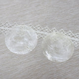 50Pcs Natural Mirror Freshwater Shell Flat Round Beads DIY Jewellery Making