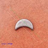 50PC Antique Silver Moon Shape Concho Rivet Stud for Leathercraft