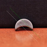 50PC Antique Silver Moon Shape Concho Rivet Stud for Leathercraft