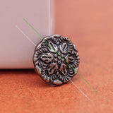 50PC 12mm Antique Silver Flower Rivet Stud Leathercraft Hardware