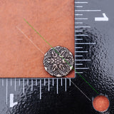 50PC 12mm Antique Silver Flower Rivet Stud Leathercraft Hardware