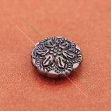 50PC 12mm Antique Silver Flower Rivet Stud Leathercraft Hardware