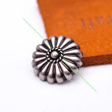 50PC 15mm Silver Plate Parachute Flower Rivet Stud for Leathercraft