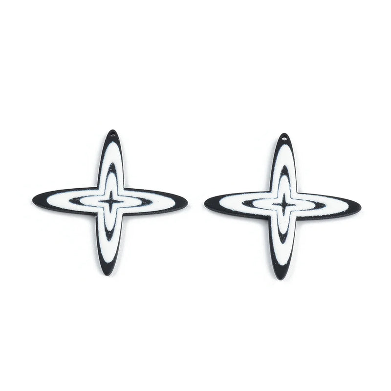 50PC Irregular Shape Earring Connectors for DIY Pendant Jewelry