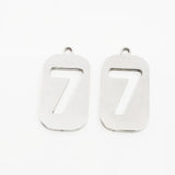 50PC Stainless Steel Square Pendant Charms for DIY Jewelry Making