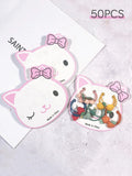 50PC5 Card Position Cardboard Hair Accessories Headwear Cardboard