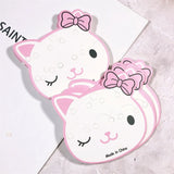 50PC5 Cardboard Hair Accessories Headwear Powder Cat Hair Rope Rubber Band