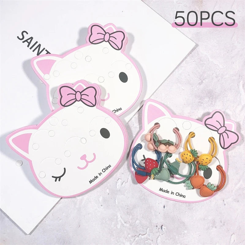 50PC5 Card Position Cardboard Hair Accessories Headwear Cardboard