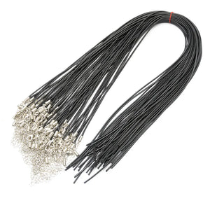 50PCS 1.5mm Braided Necklace Lobster Buckle Chain