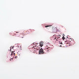 50PCS Marquise Shape Loose CZ Stone Pink AAAAA Cubic Zirconia Synthetic Stone