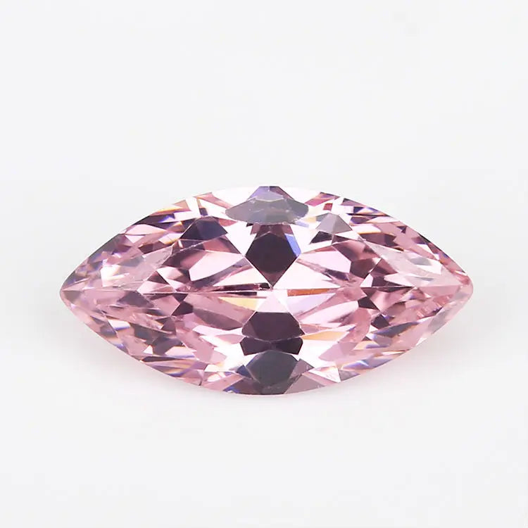 50PCS Marquise Shape Loose CZ Stone Pink AAAAA Cubic Zirconia Synthetic Stone
