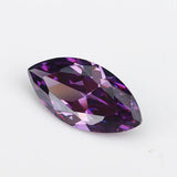 50PCS 1.5x3~10x20mm Purple AAAAA Cubic Zirconia Marquise Loose CZ Stone