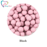 50PCS Baby Teether Silicone Beads Safe Teether Round Baby Teething Beads
