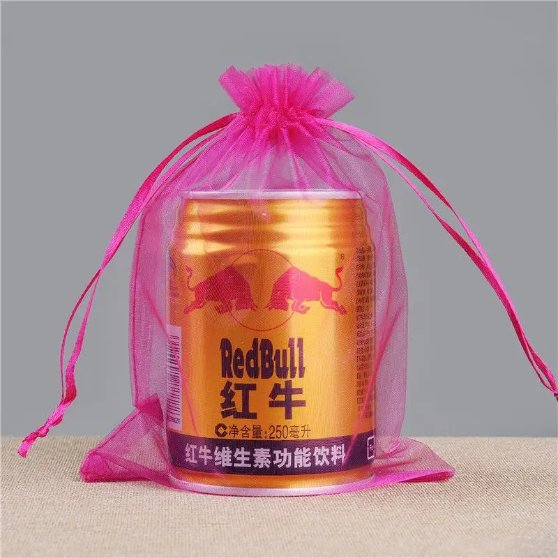 50PCS 13x18cm Drawstring Organza Bags Party Candy Wedding Bags Pouches