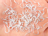 50PCS 15MM 925 Sterling Silver French Hook Earrings Ear Wires