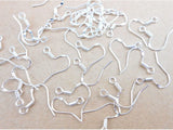 50PCS 15MM 925 Sterling Silver French Hook Earrings Ear Wires