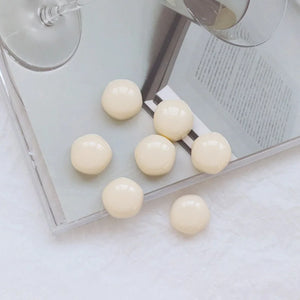 50PCS 15mm Chunky Irregular Round Beads for DIY Earrings Cell Phone Jewelry
