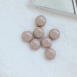 50PCS 15mm Chunky Irregular Round Beads for DIY Earrings Cell Phone Jewelry