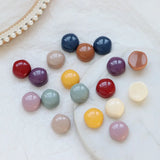 50PCS 15mm Chunky Irregular Round Beads for DIY Earrings Cell Phone Jewelry