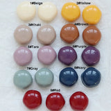 50PCS 15mm Chunky Irregular Round Beads for DIY Earrings Cell Phone Jewelry