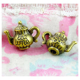 50PCS Antique Bronze Teapot Charms Diy Jewelry Findings Accessories