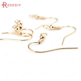 50PCS 15x18MM Earring Hook with Beads High Diy Jewelry Accessories