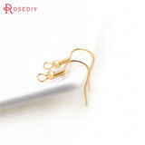50PCS 15x18MM Earring Hook with Beads High Diy Jewelry Accessories