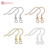 50PCS 15x18MM Earring Hook with Beads High Diy Jewelry Accessories
