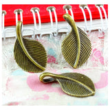 50PCS Antique Bronze Tree Leaf Charms Pendants DIY Jewelry Findings 16x27.5MM