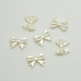 50PCS Colorful Plastic Bows Beads for DIY Earrings Jewelry