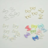 50PCS Colorful Plastic Bows Beads for DIY Earrings Jewelry