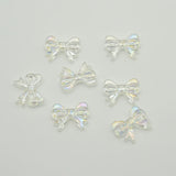 50PCS Colorful Plastic Bows Beads for DIY Earrings Jewelry