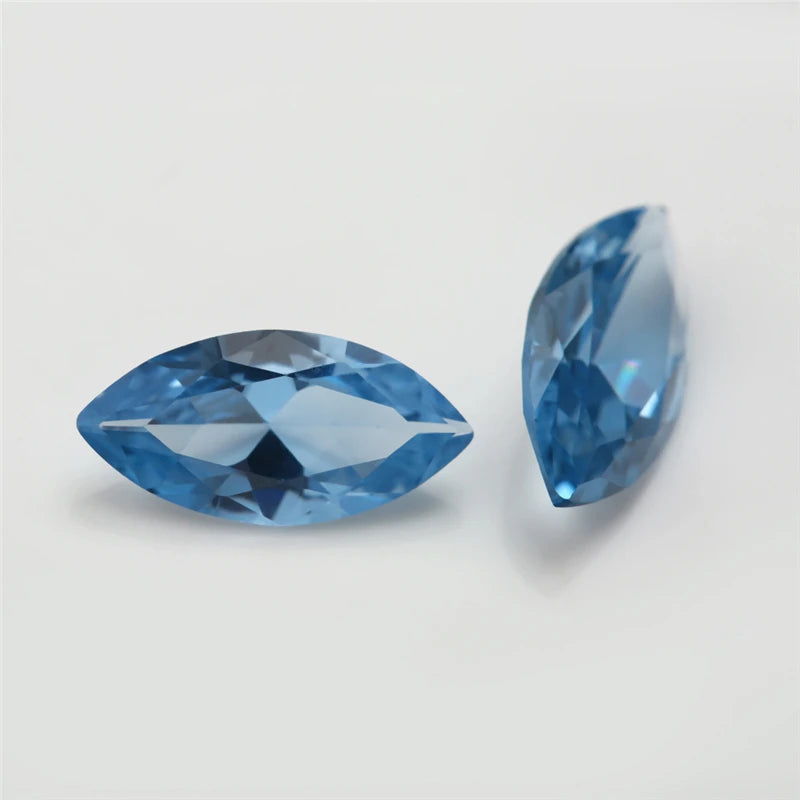 50PCS Marquise Shape Loose Stone Synthetic Gems For DIY Jewelry 106#