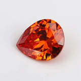 50PCS 2x3~13x18mm Pear CZ Stone Orange AAAAA Synthetic For DIY Jewelry