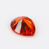50PCS 2x3~13x18mm Pear CZ Stone Orange AAAAA Synthetic For DIY Jewelry