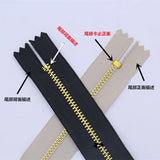 50PCS 3# Metal Zippers for Sewing Jeans