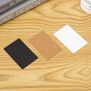 50PCS 350GSM Blank Brown Jewelry Display Cards for Earring Necklace DIY