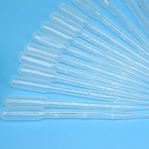 50PCS 3ML Disposable Plastic Dropper Transfer Pipettes for Resin Jewelry Lab