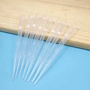 50PCS 3ML Disposable Plastic Dropper Transfer Pipettes for Resin Jewelry Lab