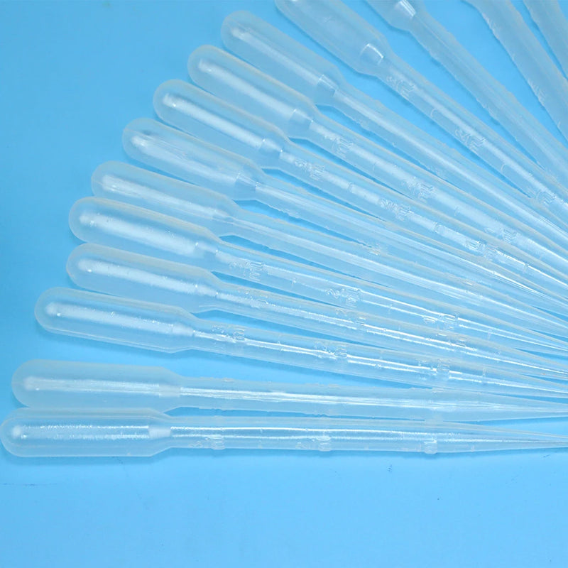 50PCS 3ML Disposable Plastic Dropper Transfer Pipettes for Resin Jewelry Lab