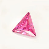 50PCS Pink AAAAA CZ Triangle Loose Stones for Jewelry DIY
