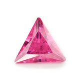 50PCS Pink AAAAA CZ Triangle Loose Stones for Jewelry DIY