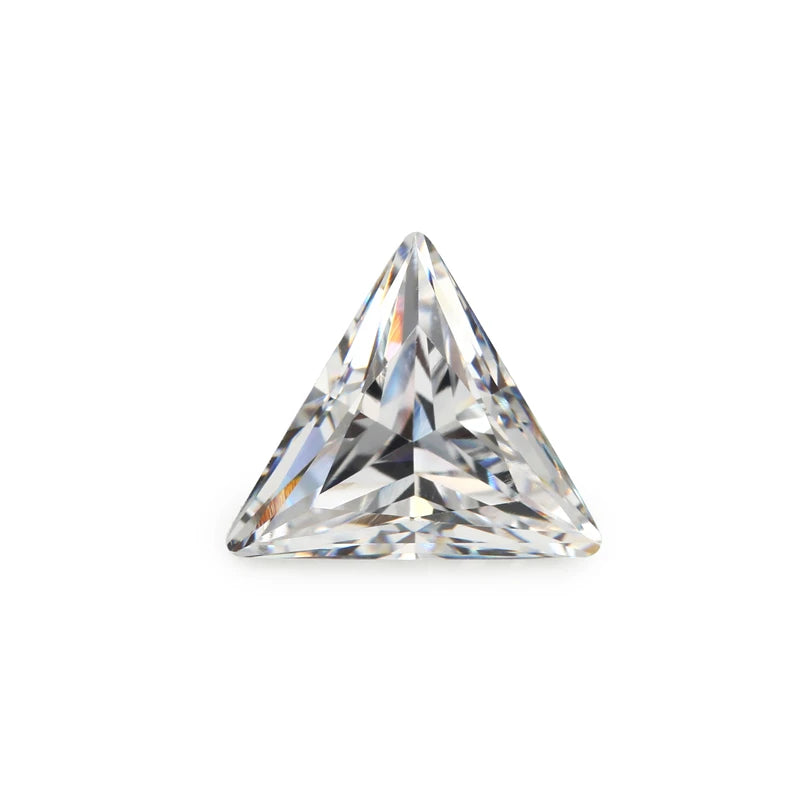 50PCS Triangle Shape Loose CZ Stone AAAAA Cubic Zirconia Gems Stone