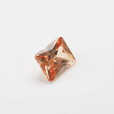 50PCS Champagne Princess Cut CZ Rectangle Shape Gems for DIY Jewelry