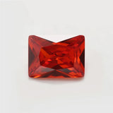 50PCS Orange Princess Cut CZ Stones for DIY Jewelry 3x4~13x18mm