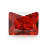 50PCS Orange Princess Cut CZ Stones for DIY Jewelry 3x4~13x18mm