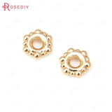 50PCS 4MM 6MM 8MM 18K Brass Spacer Beads Jewelry Making Supplies